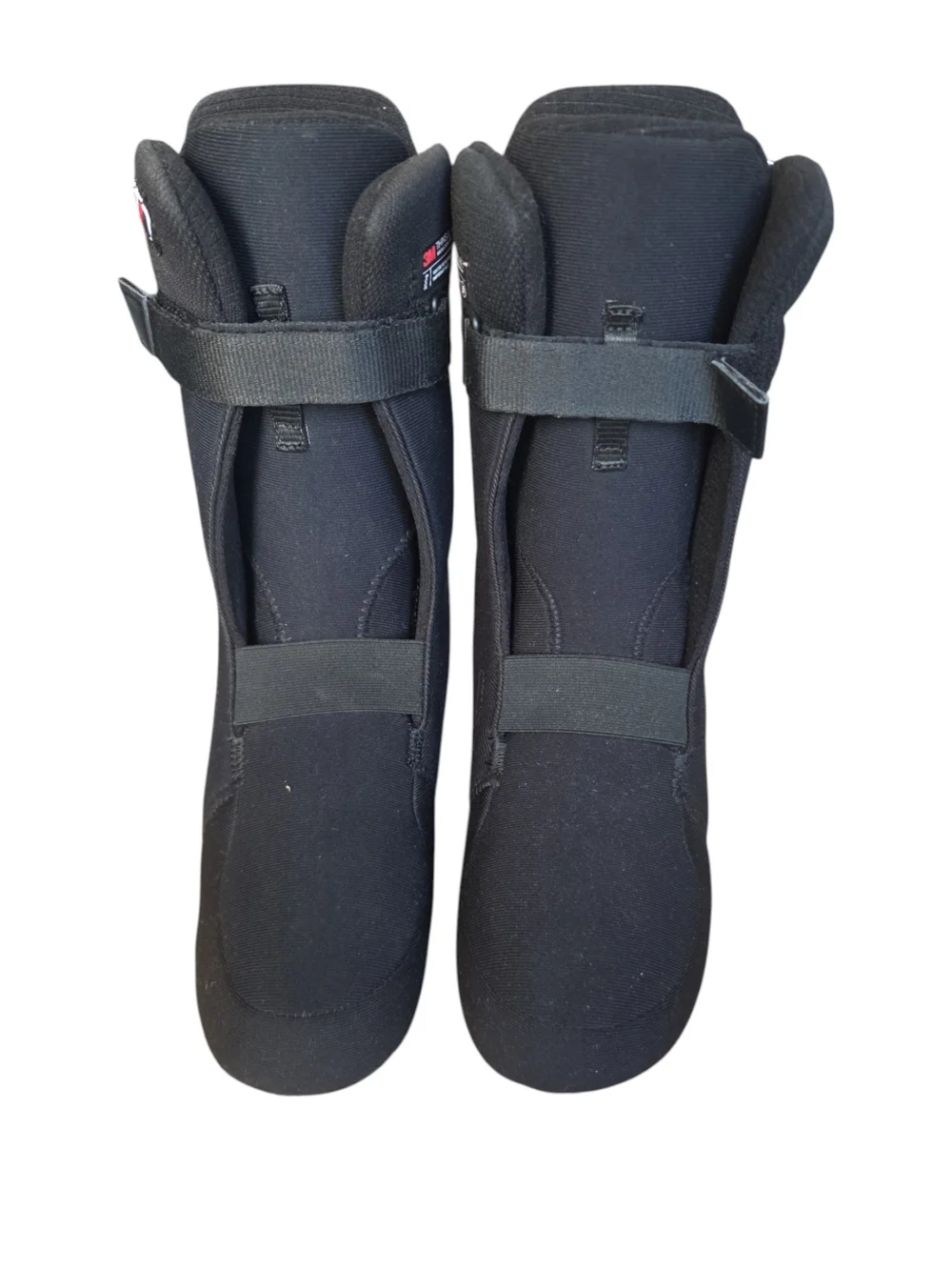 DC Black Snowboard Boots with Hook-and-Loop Straps